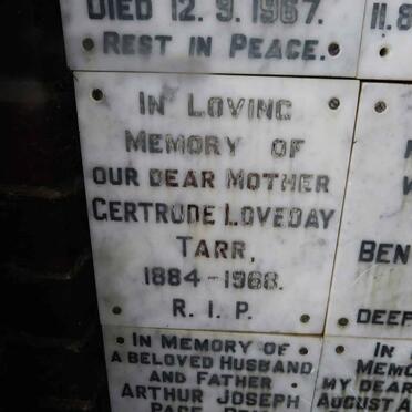 TARR Gertrude Loveday 1884-1968