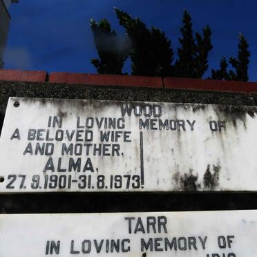 WOOD Alma 1901-1973
