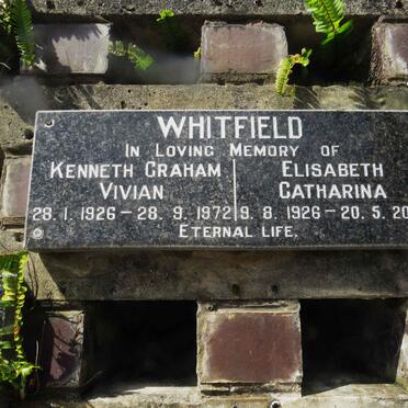 WHITFIELD Kenneth Graham Vivian 1926-1972 & Elisabeth Catharina 1926-2004