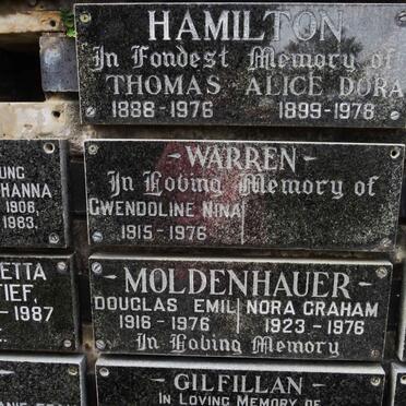 WARREN Gwendoline Nina 1915-1976