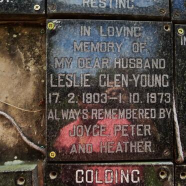 YOUNG Leslie, GLEN- 1903-1973