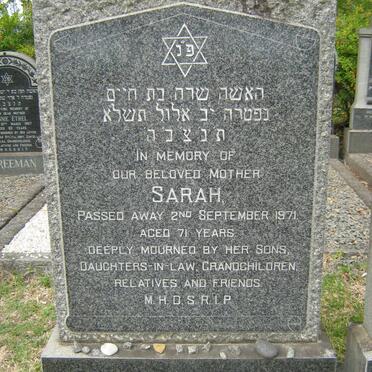 BERKOWITZ Sarah -1971 