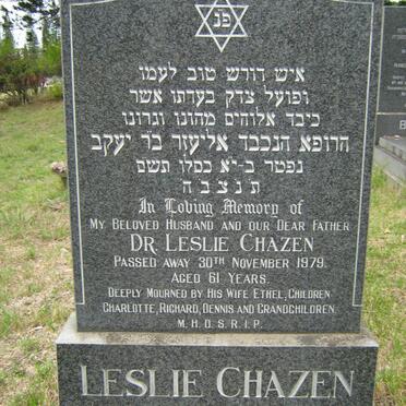CHAZEN Leslie Dr -1979