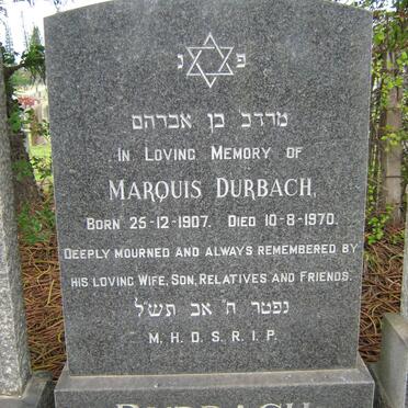 DURBACH Marquis 1907-1970