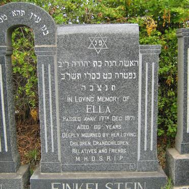 FINKELSTEIN Ella -1971