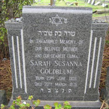 GOLDBLUM Sarah Susanna 1908-1975