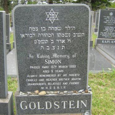 GOLDSTEIN Simon -1989 
