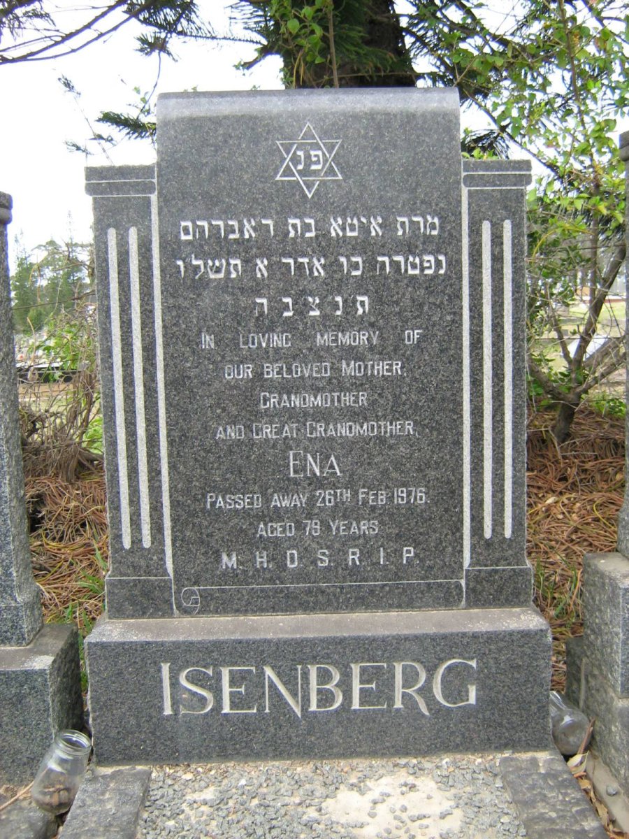 ISENBERG Ena -1976