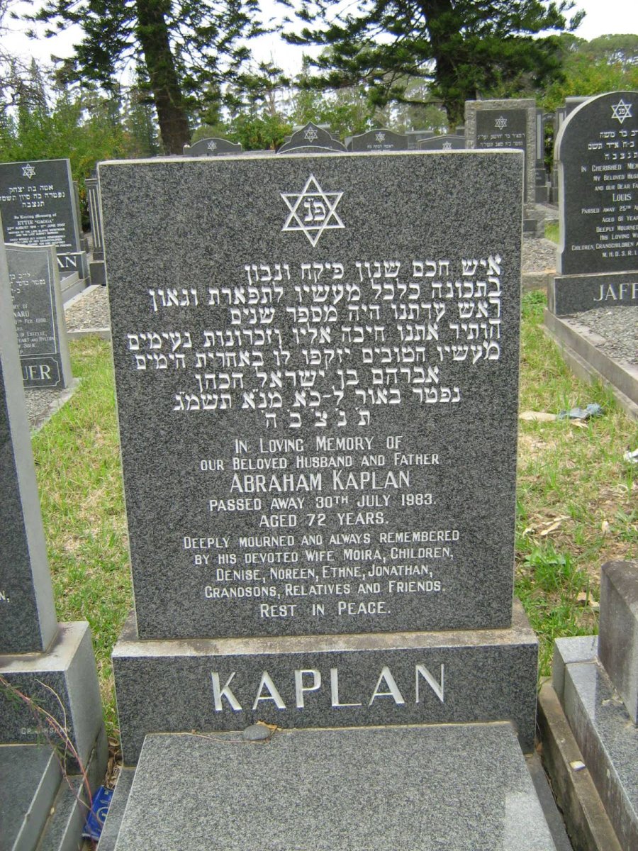 KAPLAN Abraham -1983 