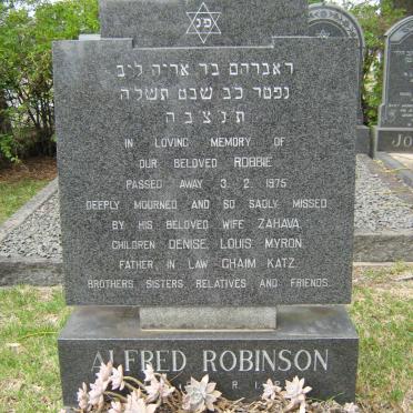 ROBINSON Alfred -1975