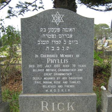RICK Phyllis -1992  