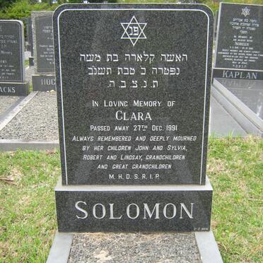 SOLOMON Clara -1991