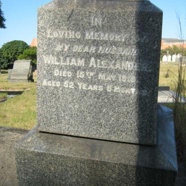 ALEXANDER William -1918