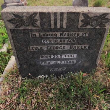 BAKER Leslie George 1916-1946