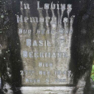 BECKMANN Basil F. -1942