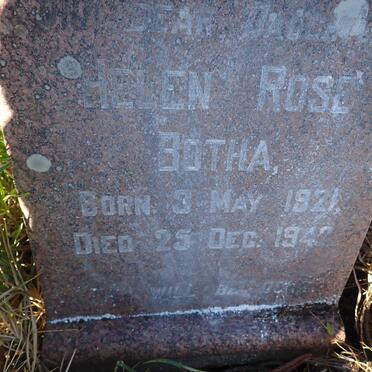 BOTHA Helen Rose 1921-1942
