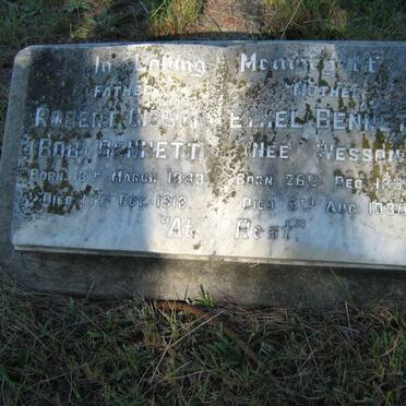 BENNETT Robert Gibson 1883-1918 &amp; Ethel WESSON 1897-1930