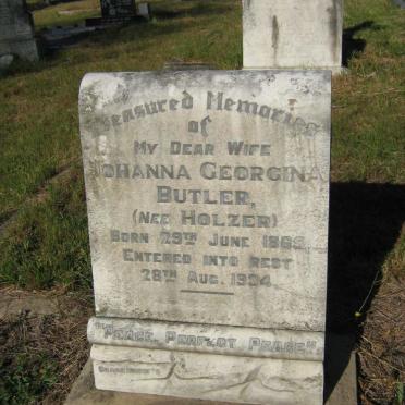 BUTLER Johanna Georgina nee HOLZER 1865-1934