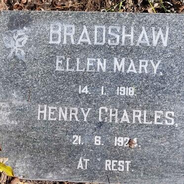 BRADSHAW Henry Charles  -1924 &amp; Ellen Mary  -1918