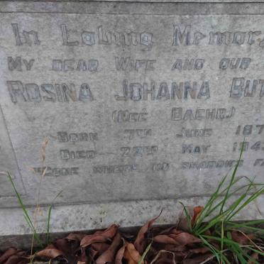 BUTTNER Rosina Johanna nee BAEHR 1879-1943