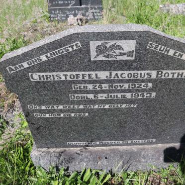 BOTHA Christoffel Jacobus 1924-1943