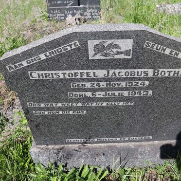 BOTHA Christoffel Jacobus 1924-1943