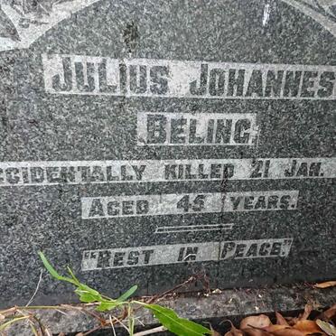 BELING Julius Johannes -1939