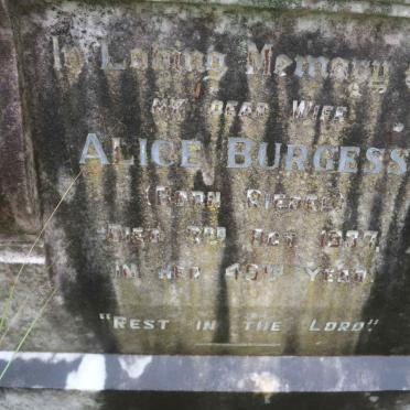 BURGESS Alice nee RIEDEL -1937