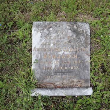 BENJAMIN Augustine Caroline 1882-1928