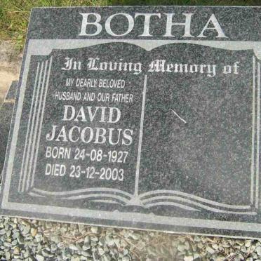 BOTHA David Jacobus 1927-2003