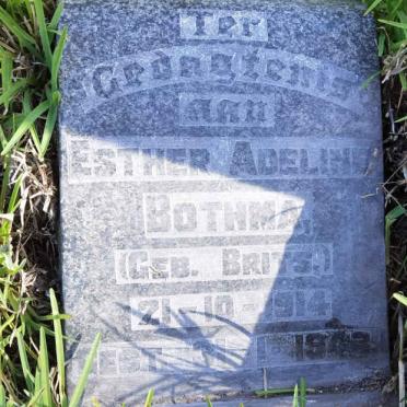 BOTHMA Esther Adeline nee BRITS 1914-1943
