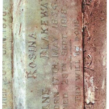 BLAKEWAY Rosina Jane 1834-1918