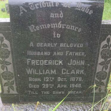 CLARK Frederick John William 1878-1948