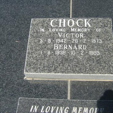 CHOCK Victor 1942-1973 :: CHOCK Bernard 1938-1995