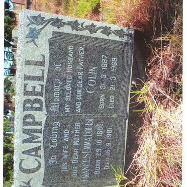 CAMPBELL Colin 1887-1969 &amp; Frances Emma Louise 1885-1981