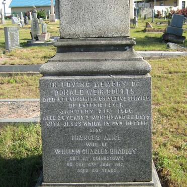 COUTTS Donald Weir -1900 :: BRADLEY Frances Alice -1917