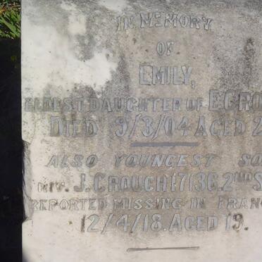 CROUCH Emily -1904 ::  CROUCH J. -1918