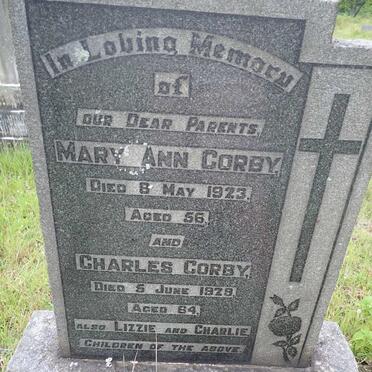 CORBY Charles -1929 &amp; Mary Ann -1923