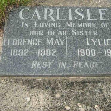 CARLISLE Florence May 1892-1982 :: CARLISLE Lylie 1900-1988