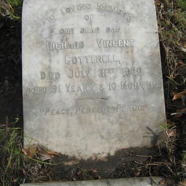 COTTERELL Richard Vincent -1930