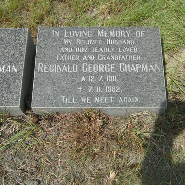 CHAPMAN Reginald George 1911-1982