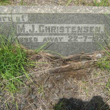 CHRISTENSEN M.J. -1922