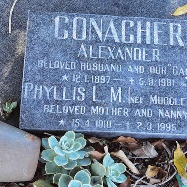 CONACHER Alexander 1897-1981 &amp; Phyllis L.M. MUGGLETON 1910-1995