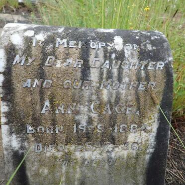 CAGE Ann 1884-1936
