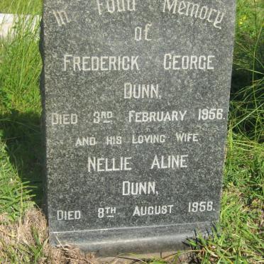 DUNN Frederick George -1956 &amp; Nellie Aline -1956