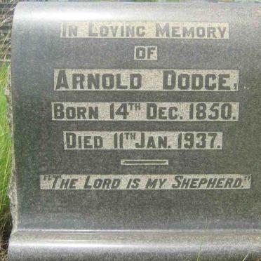 DODGE Arnold 1850-1937