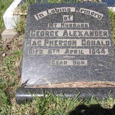 DONALD George Alexander McPherson -1944