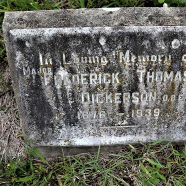 DICKERSON Frederick Thomas 1876-1939