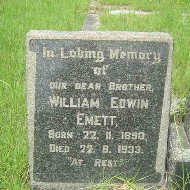 EMETT William Edwin 1890-1933
