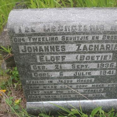 ELOFF Johannes Zacharias 1936-1941